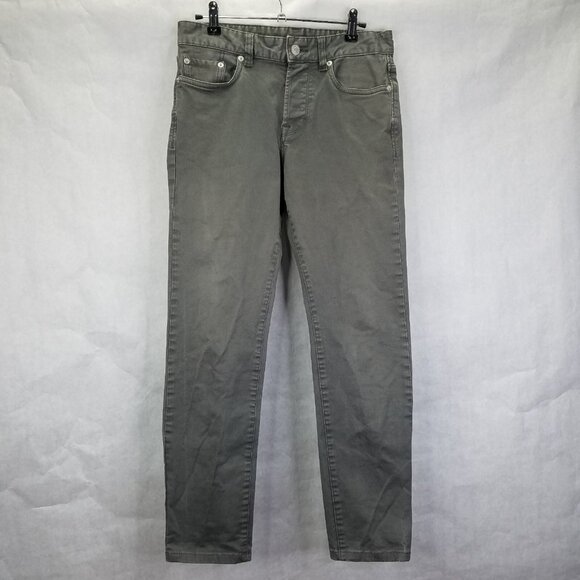 Buck Mason Jeans Maverick Slim Mens Sz 29 12oz Harbor Twill Grey Button Fly Flaw - Picture 1 of 16